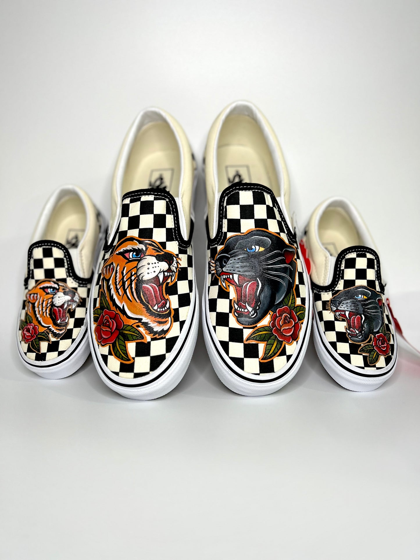 Baby Vans checkerboard traditional tattoo