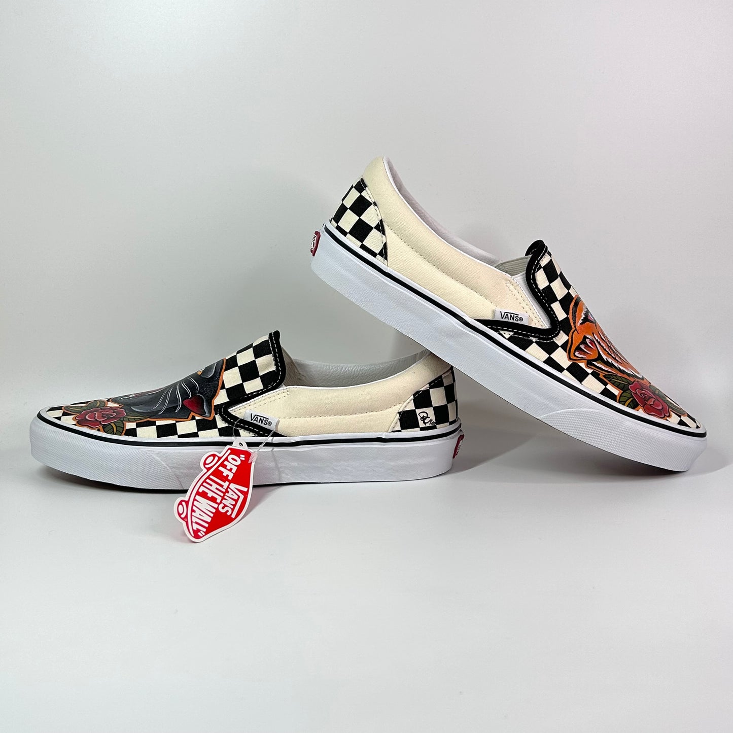 Vans checkerboard Traditional tattoo style