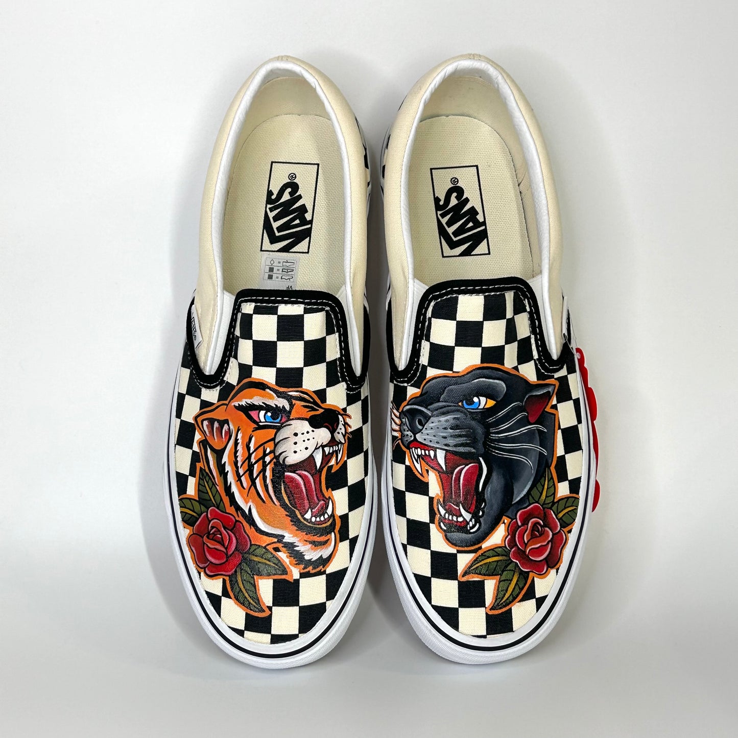 Vans checkerboard Traditional tattoo style